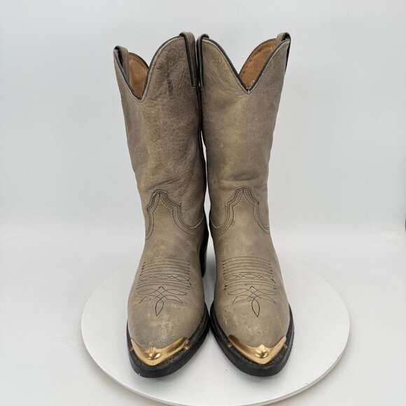 Durango Men Size 9D 21775 Light Grey Leather Pointed Toe Pull On Western Boot - Picture 2 of 14